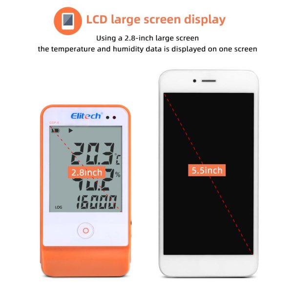 Nhiệt ẩm kế tự ghi Elitech GSP-6 (Ghi 16000 điểm) - Hình ảnh 4