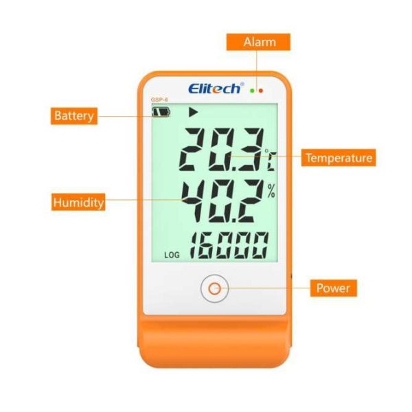 Nhiệt ẩm kế tự ghi Elitech GSP-6 (Ghi 16000 điểm) - Hình ảnh 3